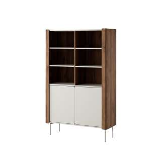 Skap Wrap 105x167 cm - valnøtt - cashmere - reol