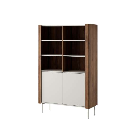 Skap Wrap 105x167 cm - valnøtt - cashmere - reol