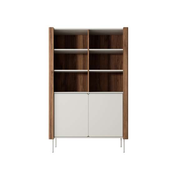 Skap Wrap 105x167 cm - valnøtt - cashmere - reol