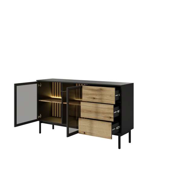 Skjenk Lang 150x85 cm - med belysning