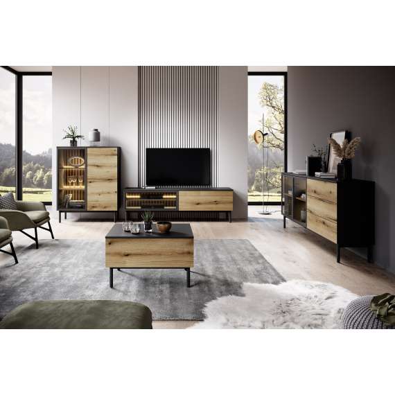 Skjenk Lang 150x85 cm - med belysning