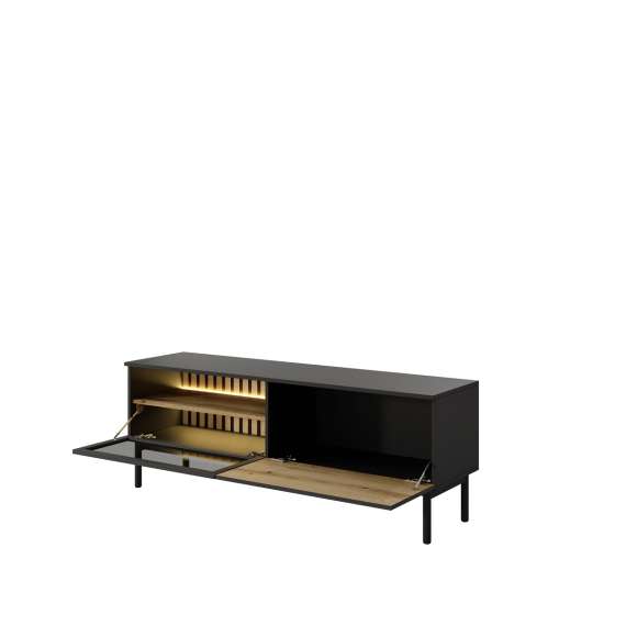 Tv-benk Lang 150x55 cm - med belysning