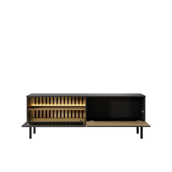 Tv-benk Lang 150x55 cm - med belysning