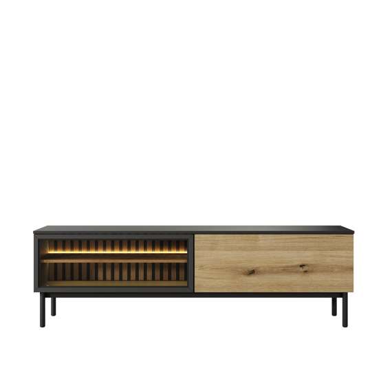 Tv-benk Lang 180x55 cm - med belysning