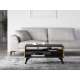 Sofabord Toscania 90x60 cm - eik baltica - aske svart