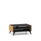 Sofabord Toscania 90x60 cm - eik baltica - aske svart