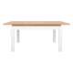 Spisebord Horton 140-180x90 - hvit - eik