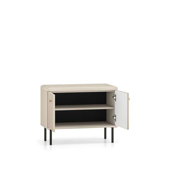 Skoskap Sophie 68x55 cm - cashmere -  med sittepute