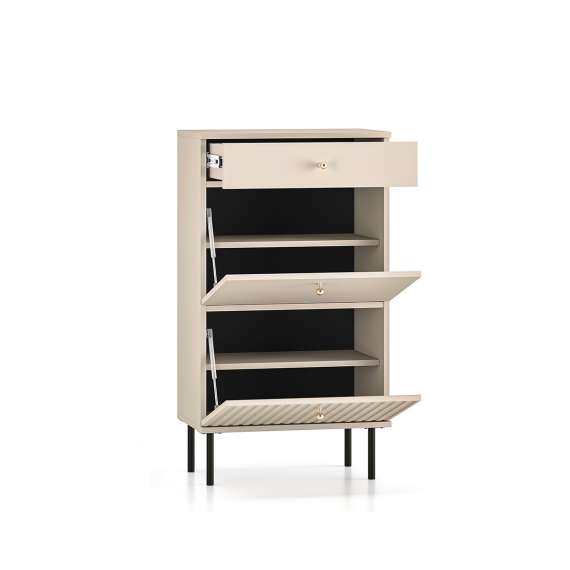 Skoskap Sophie 55x98 cm - cashmere - 2 dører - 1 skuff