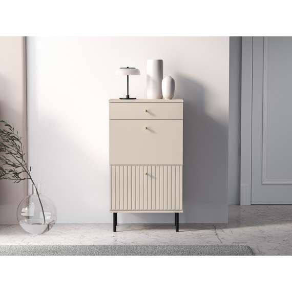 Skoskap Sophie 55x98 cm - cashmere - 2 dører - 1 skuff