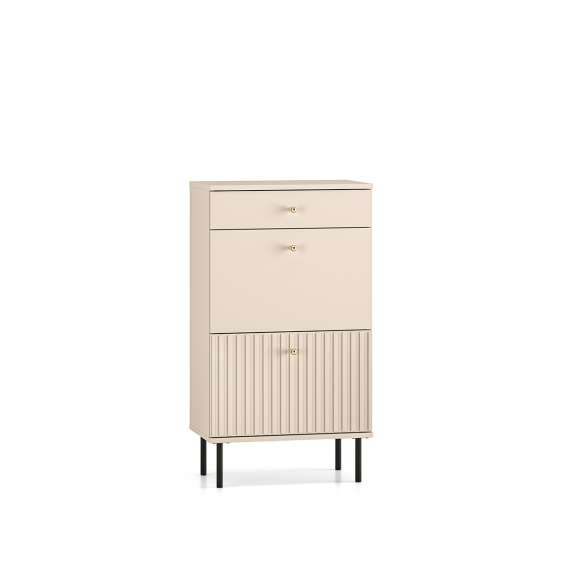 Skoskap Sophie 55x98 cm - cashmere - 2 dører - 1 skuff