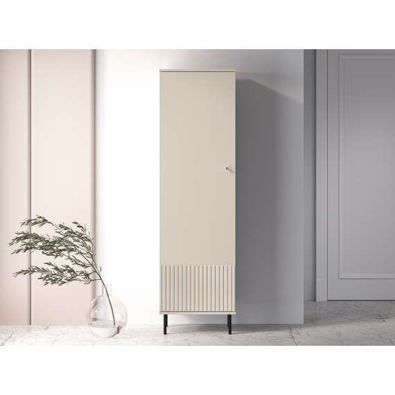 Garderobeskap Sophie 55x190 cm - cashmere - 1 dør