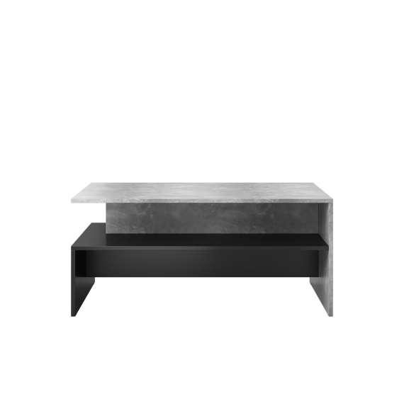 Sofabord Baros 100x60 cm - betong - sort matt