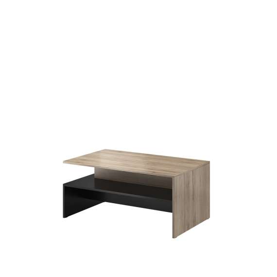 Sofabord Baros 100x60 cm - eik - sort