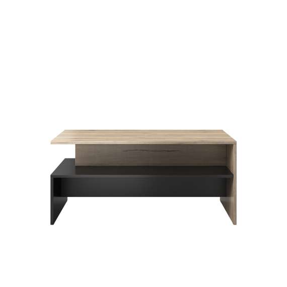 Sofabord Baros 100x60 cm - eik - sort