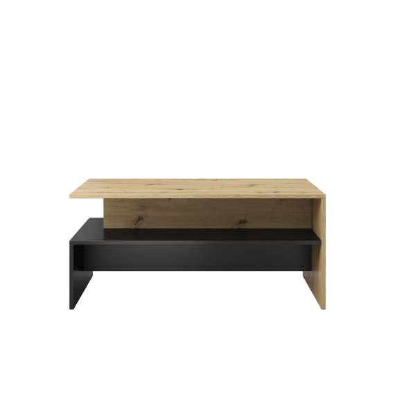 Sofabord Baros 100x60 cm - eik artisan - sort