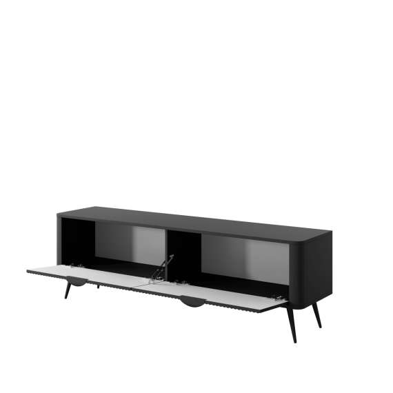 Tv-benk Lante 163x51 cm - sort - 2 dører