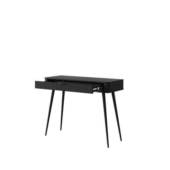 Sminkebord Lante 100x34 cm - sort - skuff