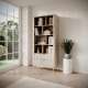 Reol Lante 88x194 cm - beige - 2 skuffer