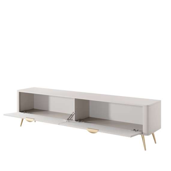 Tv-benk Lante 200x51 cm - beige - 2 dører