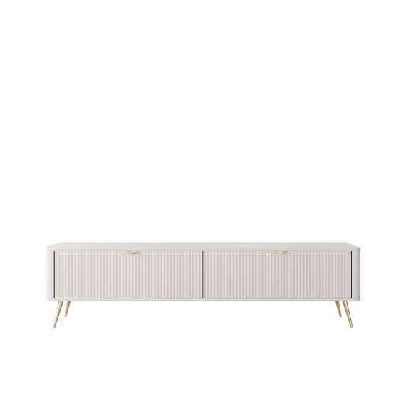 Tv-benk Lante 200x51 cm - beige - 2 dører