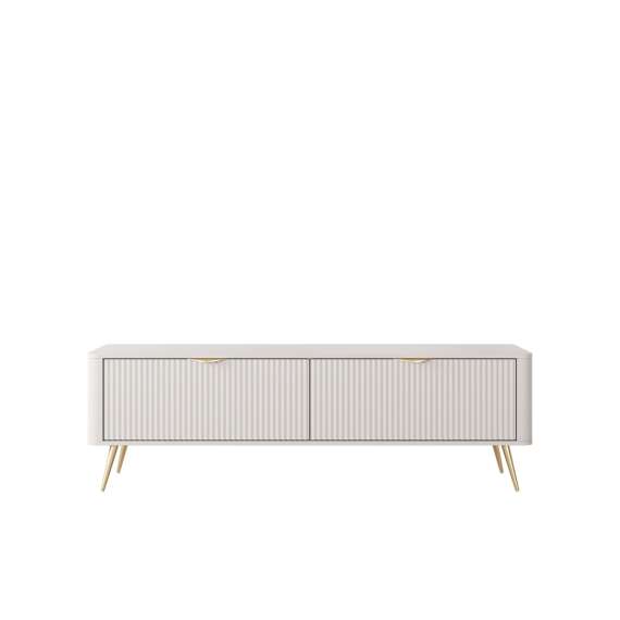 Tv-benk Lante 163x51 cm - beige - 2 dører