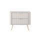 Nattbord Lante 63x55 cm - beige - 2 skuffer