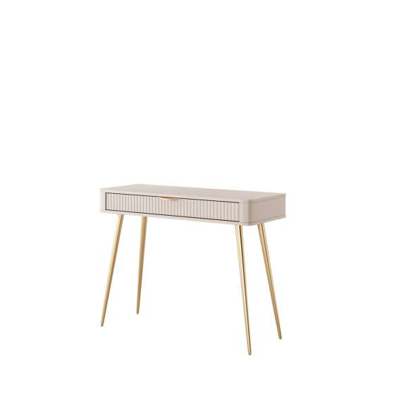 Sminkebord Lante 100x34 cm - beige - skuff