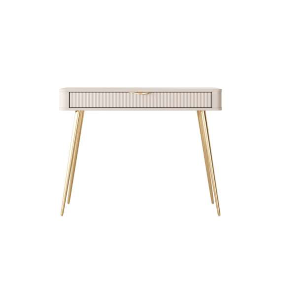 Sminkebord Lante 100x34 cm - beige - skuff