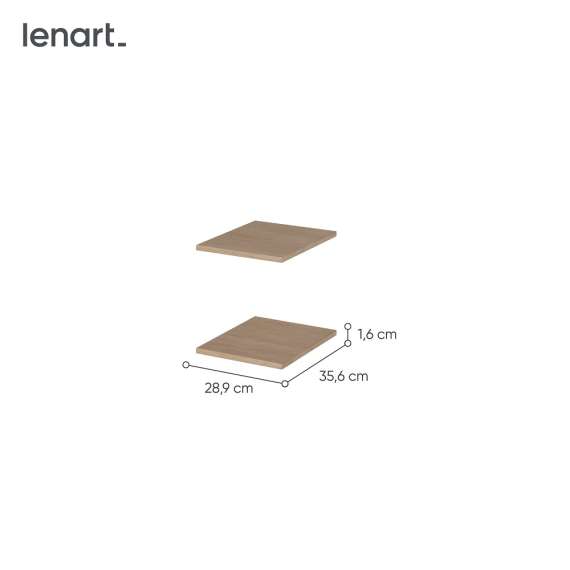 Hyller Easy 29x36 cm - eik - til skoskap Easy