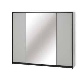 Garderobeskap Gris 250x215 - grå - speil