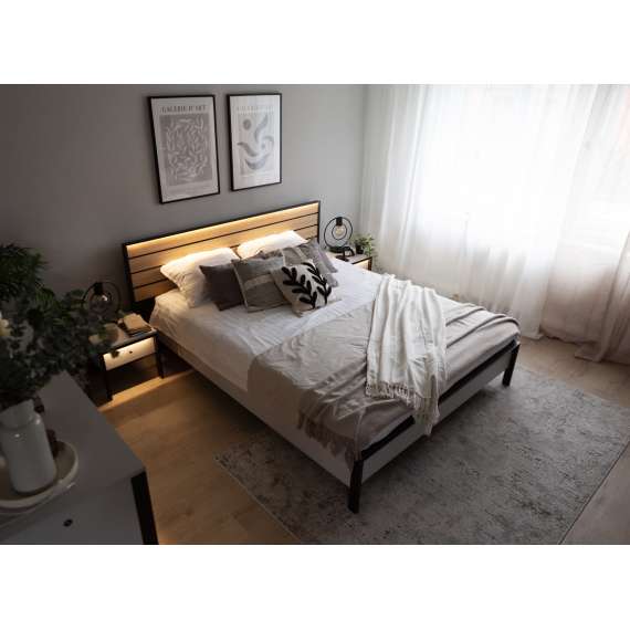 Seng Gris 160x200 - med oppbevaringsplass