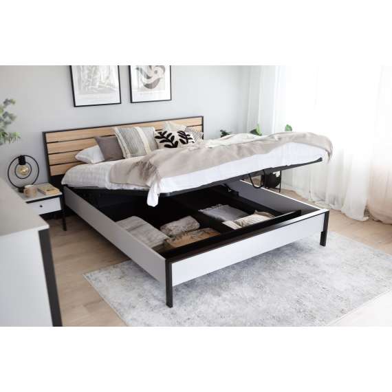 Seng Gris 180x200 - med oppbevaringsplass