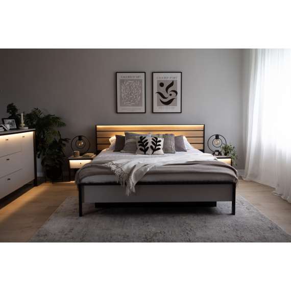 Seng Gris 180x200 - med oppbevaringsplass