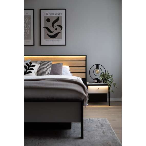 Nattbord Gris 40x40 - grå - 1 skuff