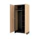 Garderobeskap Nomad 92x196 cm - ask - 2 dører