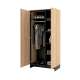 Garderobeskap Nomad 92x196 cm - ask - 2 dører