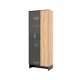 Vitrineskap Nomad 73x196 cm - ask - sort