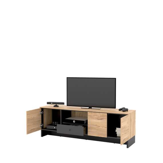 Tv-benk Nomad 163x54 cm - ask - sort