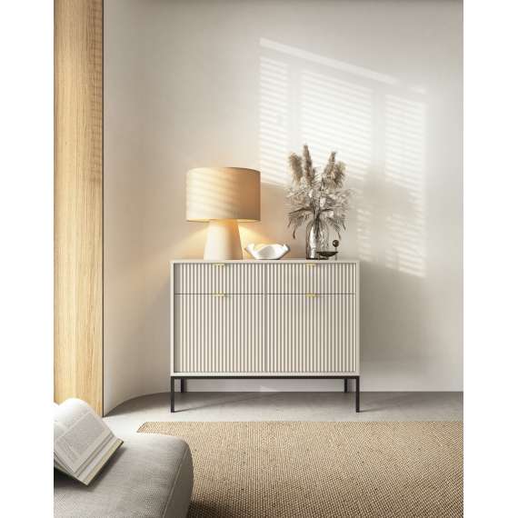 Skjenk Nova 104x83 cm - cashmere matt - spiler