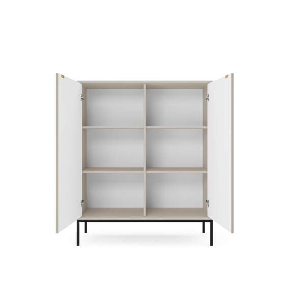 Skap Nova 104x125 cm - cashmere matt - spiler