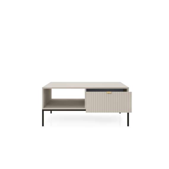 Stuebord Nova 104x68 cm - cashmere matt - 2 skuffer