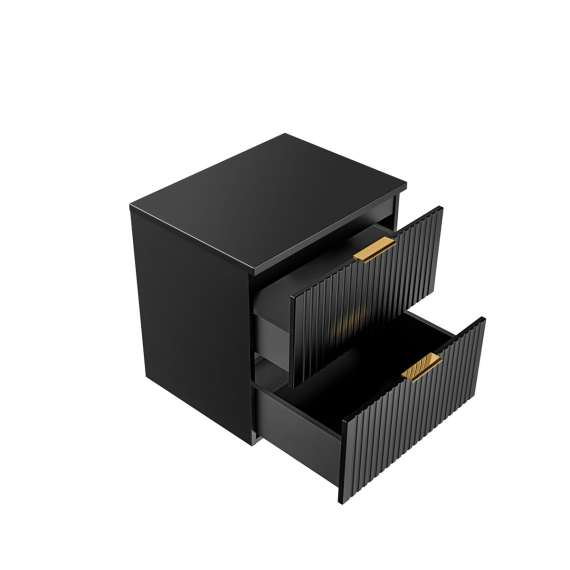 Servantskap Adel 60 cm - sort - 2 skuffer