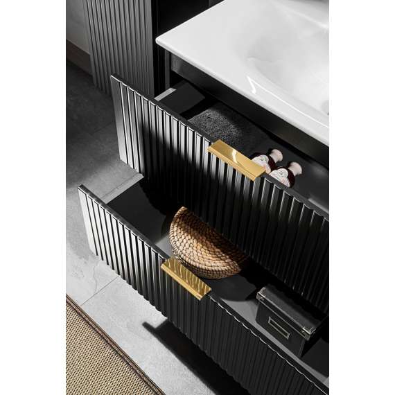 Servantskap Adel 60 cm - sort - 2 skuffer