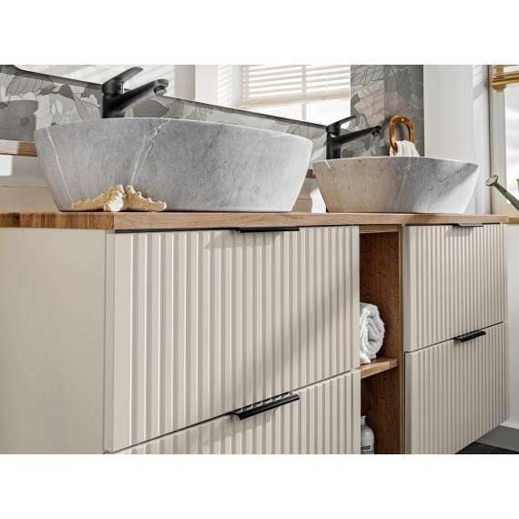 Servantskap Adel 80 cm - cashmere - 2 skuffer