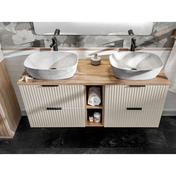 Servantskap Adel 80 cm - cashmere - 2 skuffer