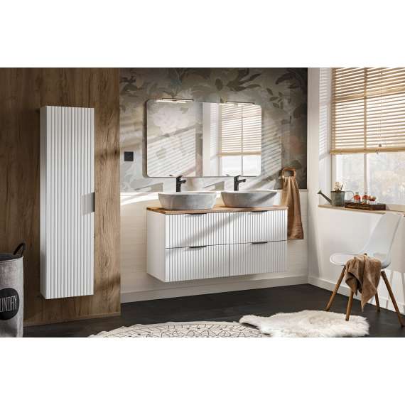 Høyskap Adel 35x140 cm - hvit - 1 dør