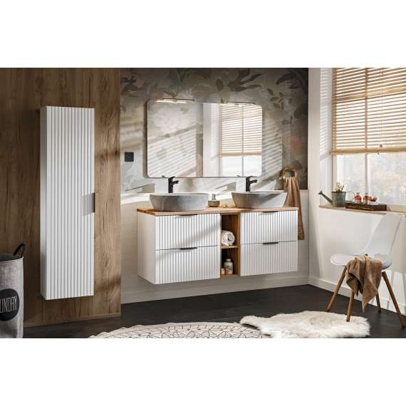 Servantskap Adel 60 cm - hvit - 2 skuffer