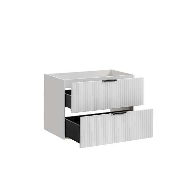 Servantskap Adel 80 cm - hvit - 2 skuffer