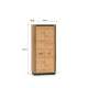 Garderobeskap Urso 92x200 cm - 2 dører - eik craft gold - svart matt